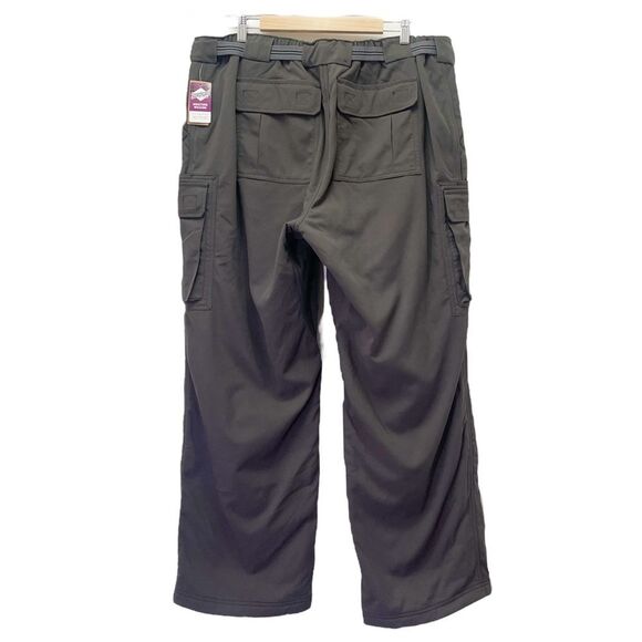 NWT Duluth Trading Co Dry on the Fly Fleece Lined Cargo Pants Olive Size XL x 30 - Picture 2 of 9